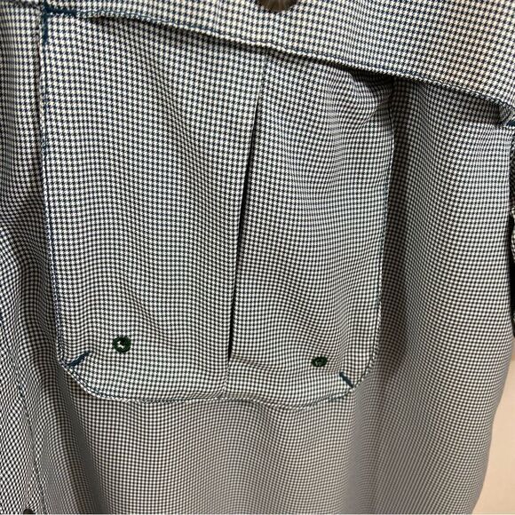 New without Tags Magellan Outdoors Angler Fit Green and White Gingham Shirt Med - Picture 9 of 12